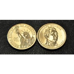 1 $ Dollar BU USA 2008 -James Monroe- pièce commémorative - Présidents des États-Unis