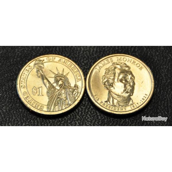 1 $ Dollar BU USA 2008 -James Monroe- pice commmorative - Prsidents des tats-Unis