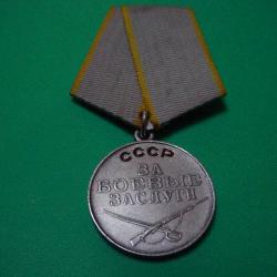 Belle médaille de l' URSS du Service Combattant.
