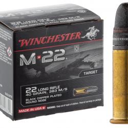 boite de Cartouches 22LR  M22 Winchester haute vitesse  boite de 400 en vrac