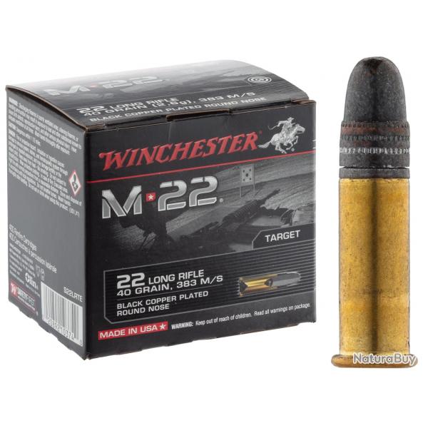 boite de Cartouches 22LR  M22 Winchester haute vitesse  boite de 400 en vrac