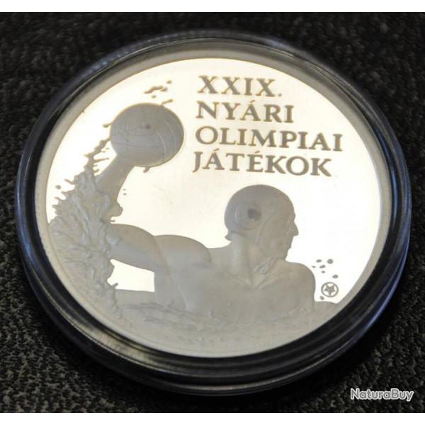 5000 Forint argent BE Hongrie 2008 -Jeux olympiques-Water-polo- pice commmorative - Belle preuve