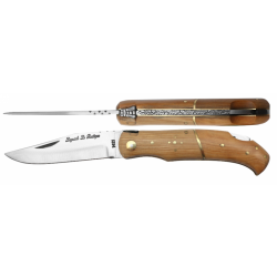 COLLECTION LE RUSTIQUE TECK 11,5 cm Cran d'arrêt