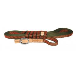 Longe pour chien de sang orange et verte - Niggeloh Largeur 20 mm