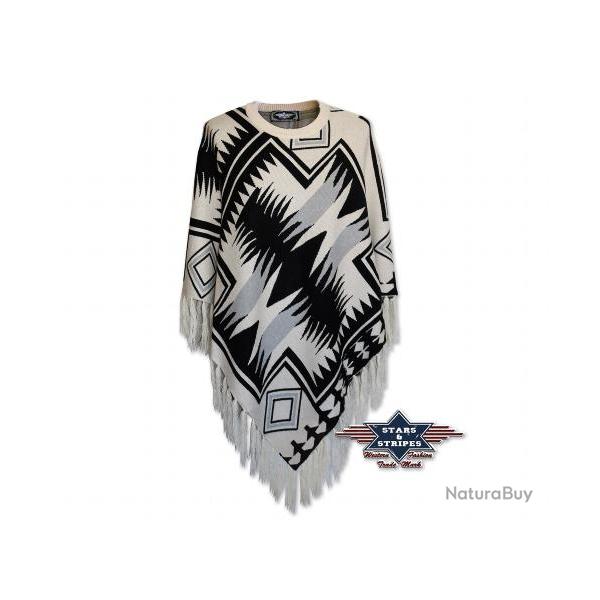 Poncho  motif amrindien