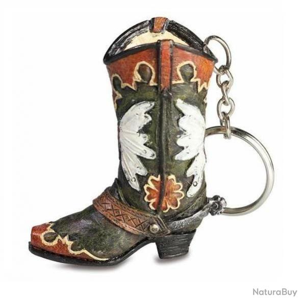 Porte cls  botte Cow Boy - western Couleur dominante Vert Kaki