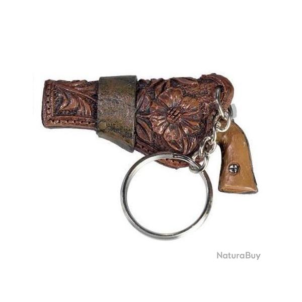 Porte cls pistolet cow boy -  western en resine