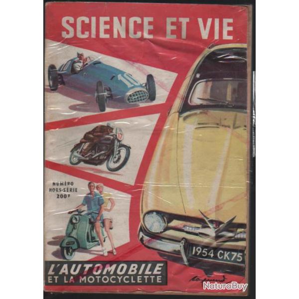 Science et vie l'automobile et la motocyclette 1953-54.