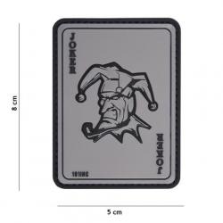 Patch 3D PVC Carte Joker Gris (101 Inc)