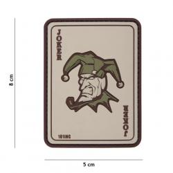 Patch 3D PVC Carte Joker Coyote (101 Inc)