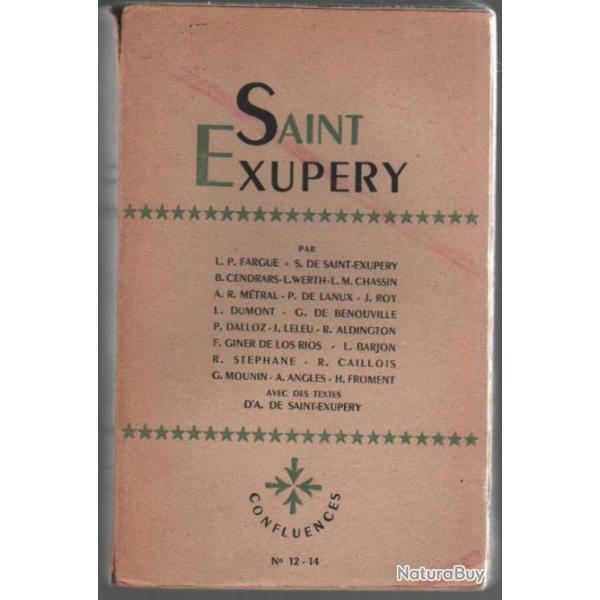 saint exupry collection confluences , aviation , aropostale collectif d'auteurs