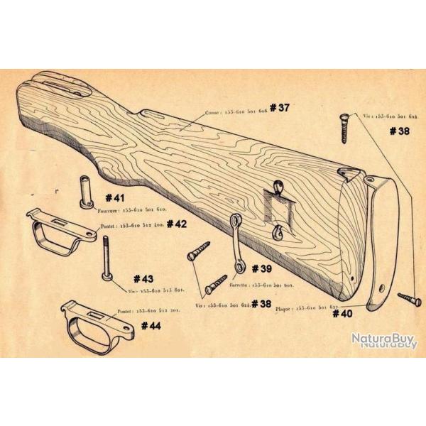 MAS 36 ET MAS 36/51   BARRETTE DE CROSSE