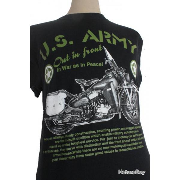 T-shirt manche courte 100% coton coupe homme Moto US WW2