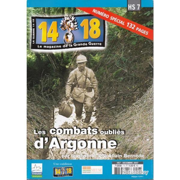 Revue 14.18 - Le magazine de la Grande Guerre - HS n7 - Les combats oublis d'Argonne - USA 1918