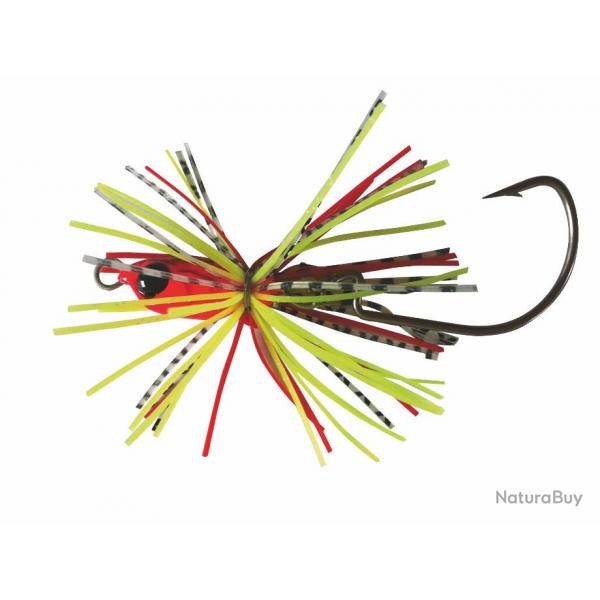 ACTI-AUTAIN-TETE PLOMBEE ADAM'S HEAD JIG JOINTED 10g- RED/BLACK (lotx4)