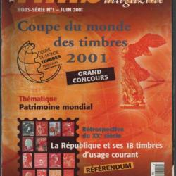 revue timbres magazine , hors-série n 1 juin 2001
