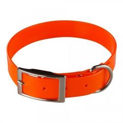 Collier gravé HUNT US 25 x 55 cm biothane orange - jokidog