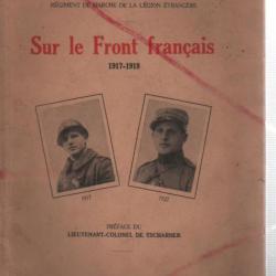 très rare régiment marche légion étrangère ,sur le front français 1917-1918 de l.e.augustin suisse