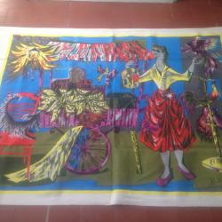 Tapisserie Robert Debi&egrave;ve "La marchande d'oiseaux"