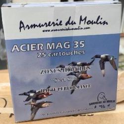 Cartouches armurerie du moulin Acier Mag 35grs billes 3+4