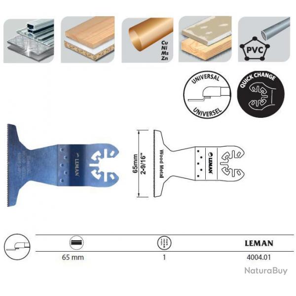 Lame de Scie Plongeante Bi-Metal 65x40mm Leman