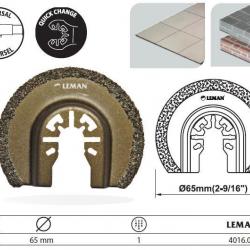 Lame de scie segment fine à concretion carbure diamètre 65 mm 4016.01 Leman