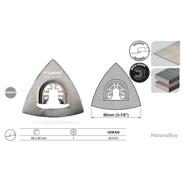 Plateau de ponage diamant 80x80 mm 4019.01 Leman