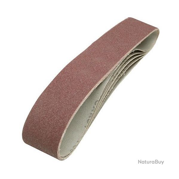 Silverline - 5 bandes abrasives 50 x 686 mm - Grain 80 SILVERLINE
