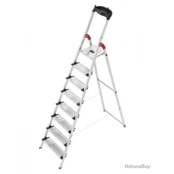 Escabeau 8 marches Haut. travail 3,46m Charge max. 150Kg ProfiStep XXL Hailo