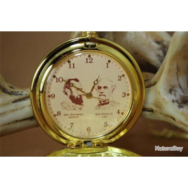 Rplique Montre Guerre de Scession Gousset Infinity Confederate Generals  Lee and Jackson IW38