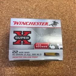 Balles 22 Magnum Winchester Super X Creuses 150 qtés