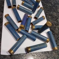 21 douilles  amorcées  en calibre  14 mm  marque  gevelot