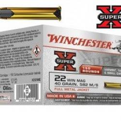 boite de Cartouches 22 Magnum Super X HP  boite de 150 EN VRAC