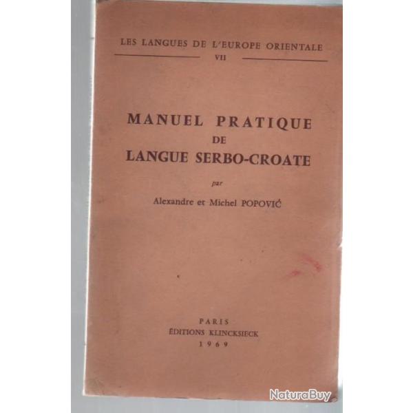 Manuel pratique de langue serbo-croate 1969