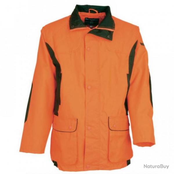 VESTE DE TRAQUE ENFANT - PERCUSSION ORANGE FLUO - TAILLE 16 ANS