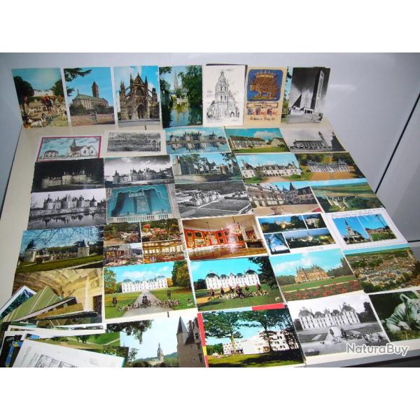 Un lot de 100 cartes postales du LOIRE ET CHER