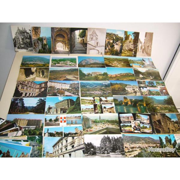 Un lot de 100 cartes postales de la DROME