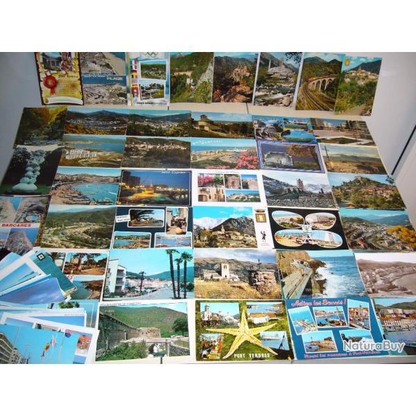 Un lot de 100 cartes postales deS PYRENEES ORIENTALES