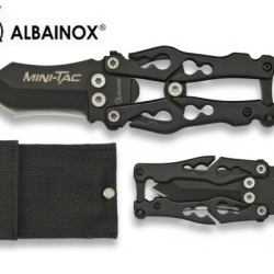 Couteau papillonouvertur assisté Mini-Tac avec decapsuleur  lame de 05 cm