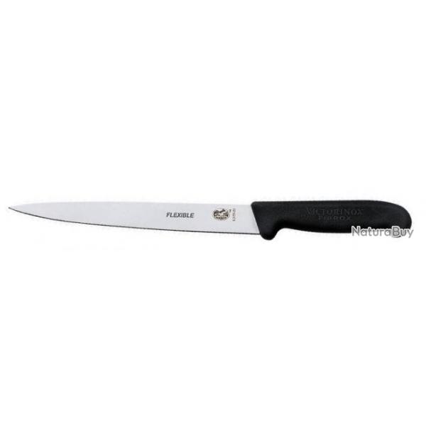 Couteau  dnerver, filet de sole, lame flexible 18 cm Victorinox manche noir