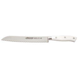 Couteau à pain forgé Arcos Riviera manche blanc 20 cm