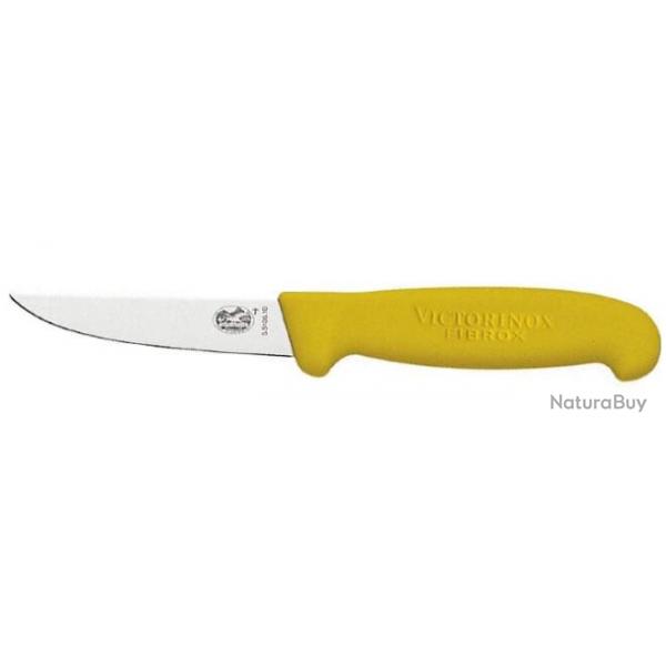 Couteau  saigner le lapin 10 cm Victorinox manche jaune 5.5108.10