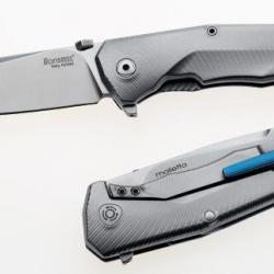 Couteau pliant Lionsteel Titanium Gris TRE.BL