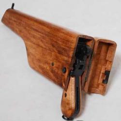 Crosse etui militaire Mod. 96 Artilleur avec Réplique  du Pistolet  MAUSER  C96