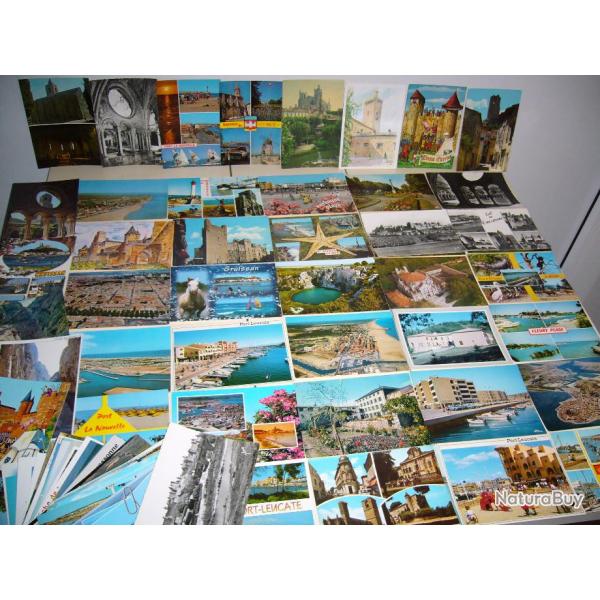 Un lot de 100 cartes postales de l'AUDE