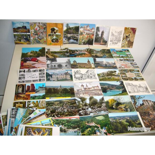 Un lot de 100 cartes postales de LA CREUSE