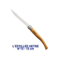 Opinel - Couteau L'Effilé N8 A N15 Hêtre Lame Inox - 3x75 - 3875