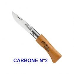 Opinel - Couteau Tradition N2 à N5 Hêtre Lame Inox ou Carbone - 940-952 - 940.02