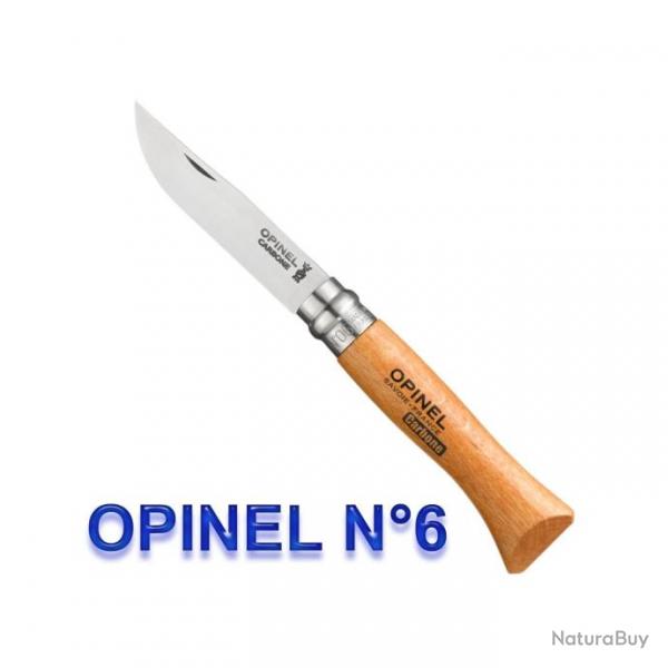 Opinel - Couteau Tradition N6  N9 Htre Lame Carbone - 942.x - 942.06