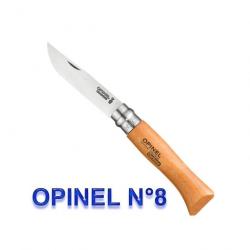 Opinel - Couteau Tradition N6 à N9 Hêtre Lame Carbone - 942.x - 942.08